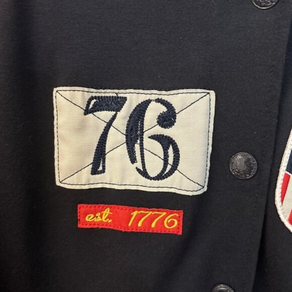 Heritage American Blue/Red varsity  jacket Lacrosse Embroidered‎ Patches 3XL - Picture 8 of 16